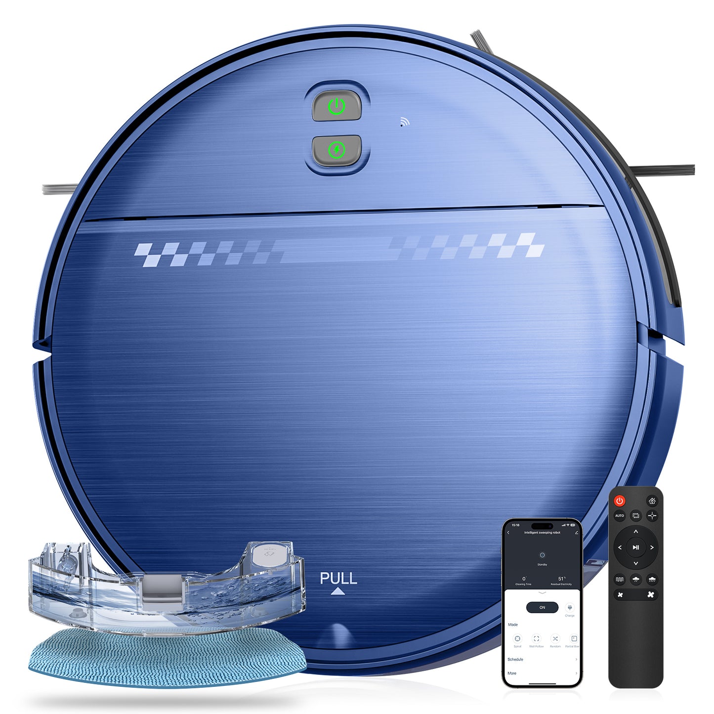 GOOVI Robot Vacuum, 2 in 1 Robot Vacuum and Mop Combo with APP, Voice and Remote Control, Robot Vacuum Cleaner Perfect for Pet Hair, Hard-Floor and Carpet