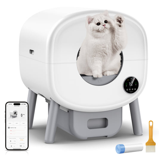 GOOVI Self Cleaning Cat Litter Box, Automatic Litter Box with App Control,Suitable for Multiple Cats